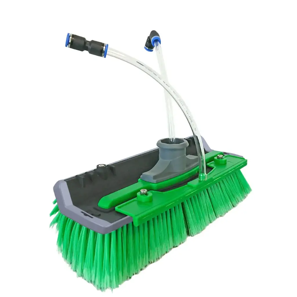 Brosse Unger nLITE courbée fleurée vert 28cm NFR28