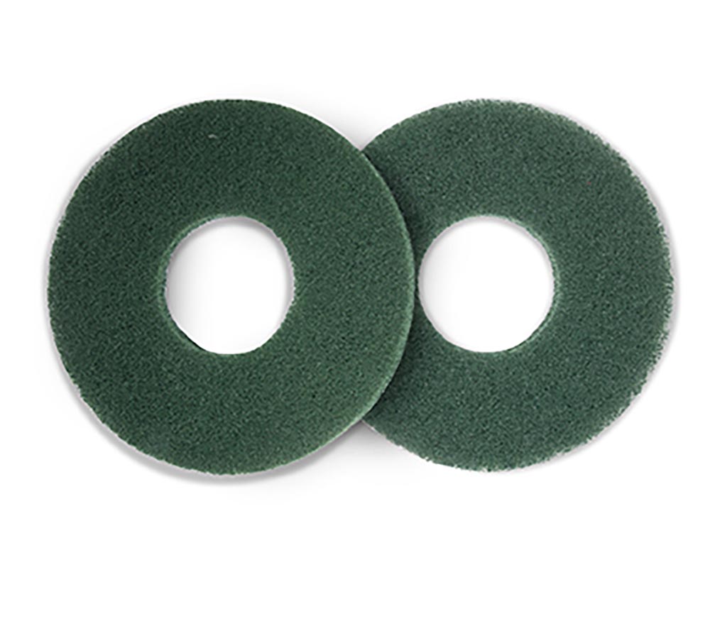 Pad vert 225mm- 9'' 10pc pour Numatic NUC244